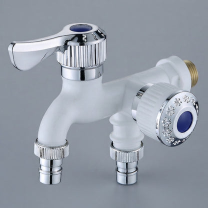 🚰Plastic Washing Machine Faucet with Dual Outlets – Freeze-Resistant and High-Temperature Resistant