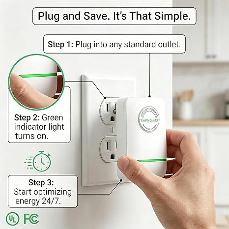 ⚡Compact Plug-In Power Box with US Plug