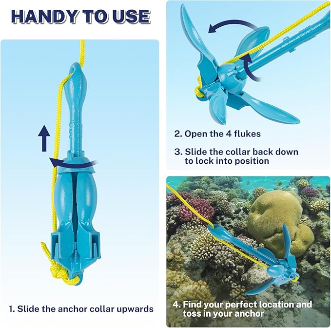 High-End Kayak Folding Anchor Set, Say Goodbye To Boat Drifting