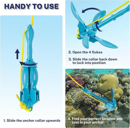 High-End Kayak Folding Anchor Set, Say Goodbye To Boat Drifting