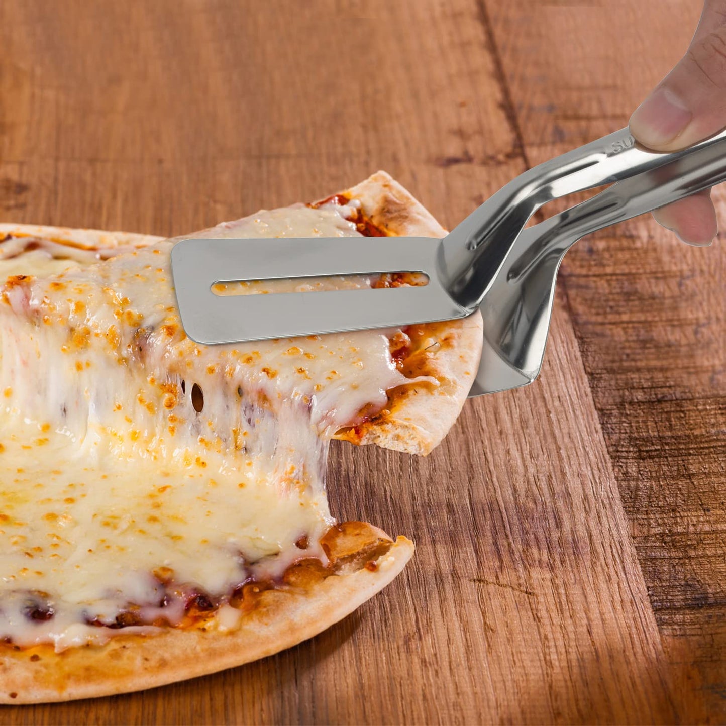 🍳 2-in-1 Stainless Steel Spatula Tongs | Flip, Grip & Serve with Ease