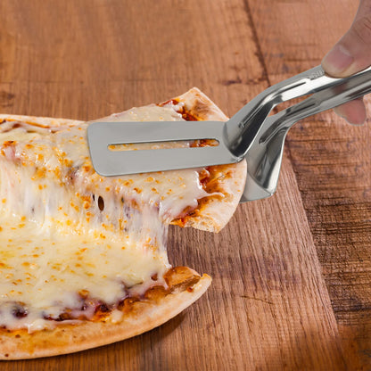 🍳 2-in-1 Stainless Steel Spatula Tongs | Flip, Grip & Serve with Ease