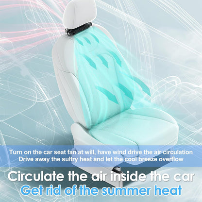 🔥Hot Sale 49% off🌟🌬️ Car Seat Fan Sunvisor Clip Fan with LED Display