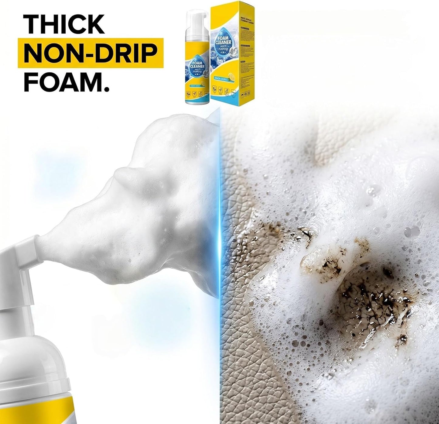 🧼✨ Foam Cleaner Multi Purpose 4-in-1 Spray