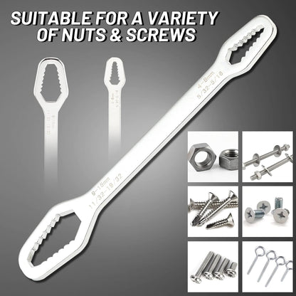 Universal Car Torx Wrench,8-24mm Self-tightening Wrench,Double-head Torx Spanner