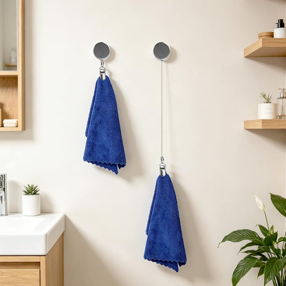 🛡️2-pack of retractable stainless steel towel clips
