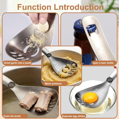 🥄5-in-1 Stainless Steel Multi-Function Grinding Spoon