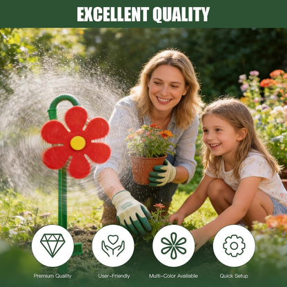 💦💃 360° Rotating Funny Dancing Crazy Daisy Water Sprinkler for Lawn Garden