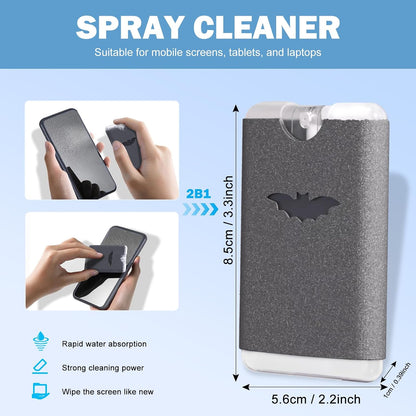 🧴2-in-1 Screen Cleaner - Suitable for car, tablet, and mobile phone touchscreens