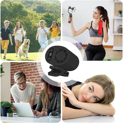 🔄Portable rechargeable clip-on mini fan