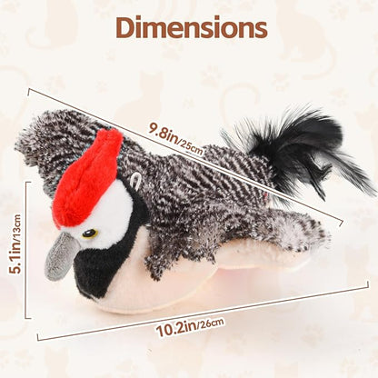Interactive Cat Toys Rechargeable Chirping Flapping Bird