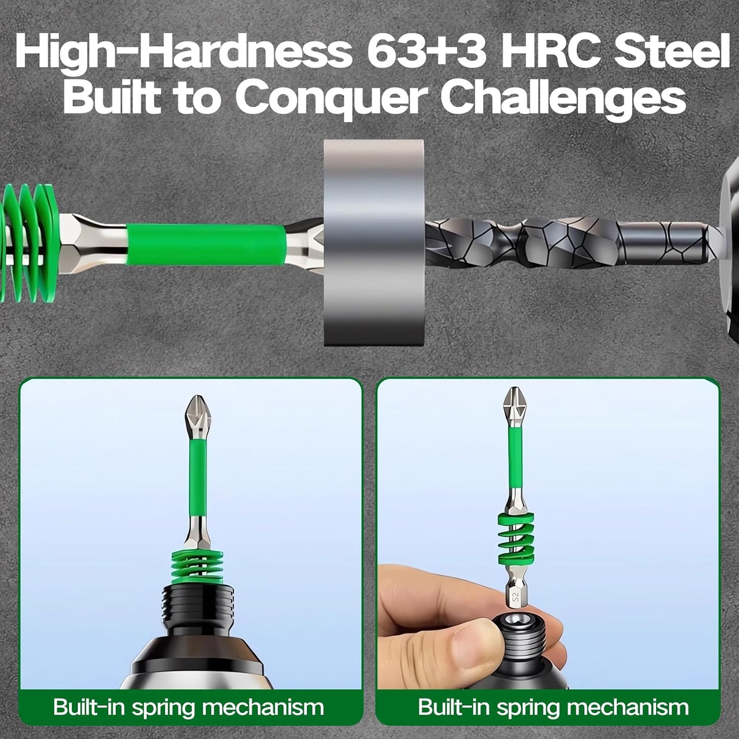 🔥Hot Sale 49% off🌟🛠️ Anti-Slip Magnetic Phillips Bit with Spring