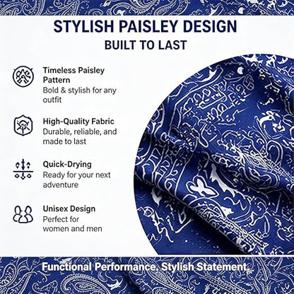 🧣❄️ Cooling Headscarf Cap Set, Motorcycle Pirate Head Wrap Safety Helmet Liner