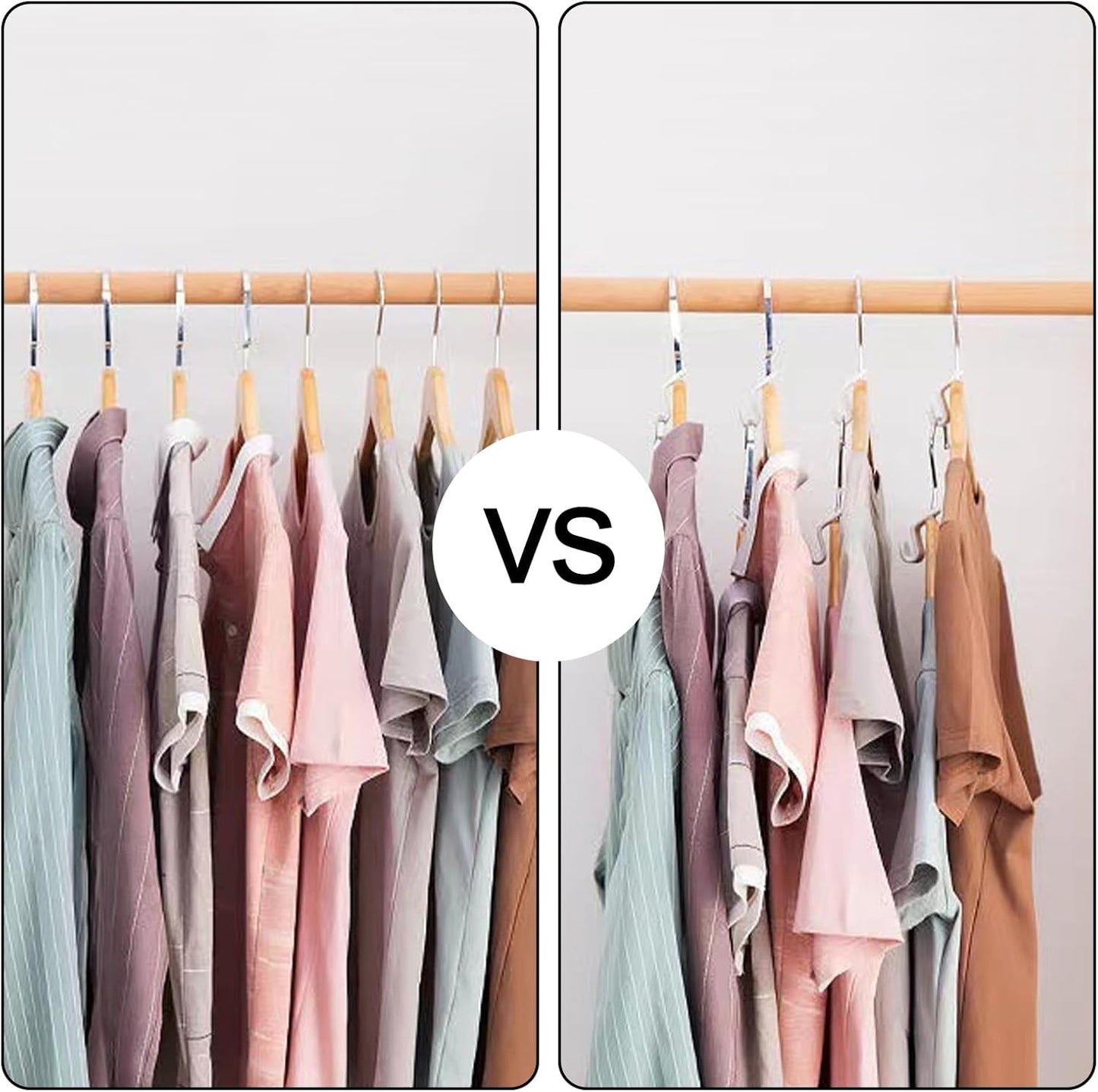 🧥 Space Saving Hangers Connector Hooks 20 Counts