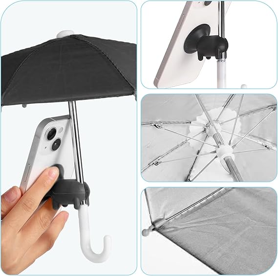 🌂 Universal Adjustable Piggy Umbrella Suction Cup Phone Stand