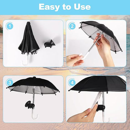 🌂 Universal Adjustable Piggy Umbrella Suction Cup Phone Stand