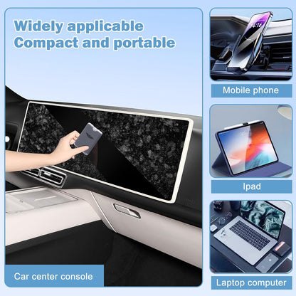 🧴2-in-1 Screen Cleaner - Suitable for car, tablet, and mobile phone touchscreens