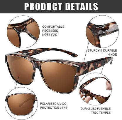 🕶️✨ UV400 Oversized Square Full-Rim Sunglasses Frames