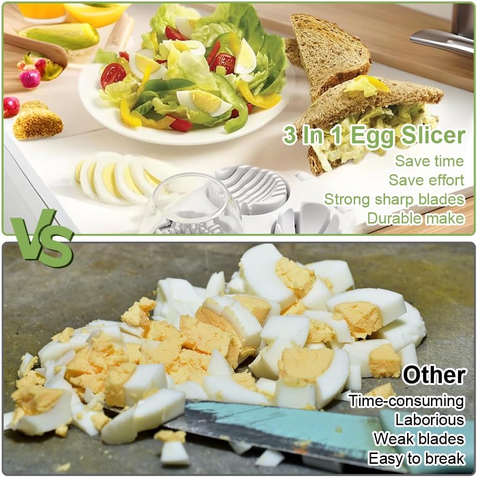 ✨3-in-1 Multifunctional Egg Cutter