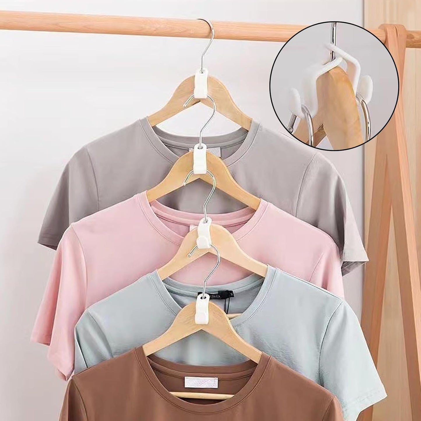 🧥 Space Saving Hangers Connector Hooks 20 Counts