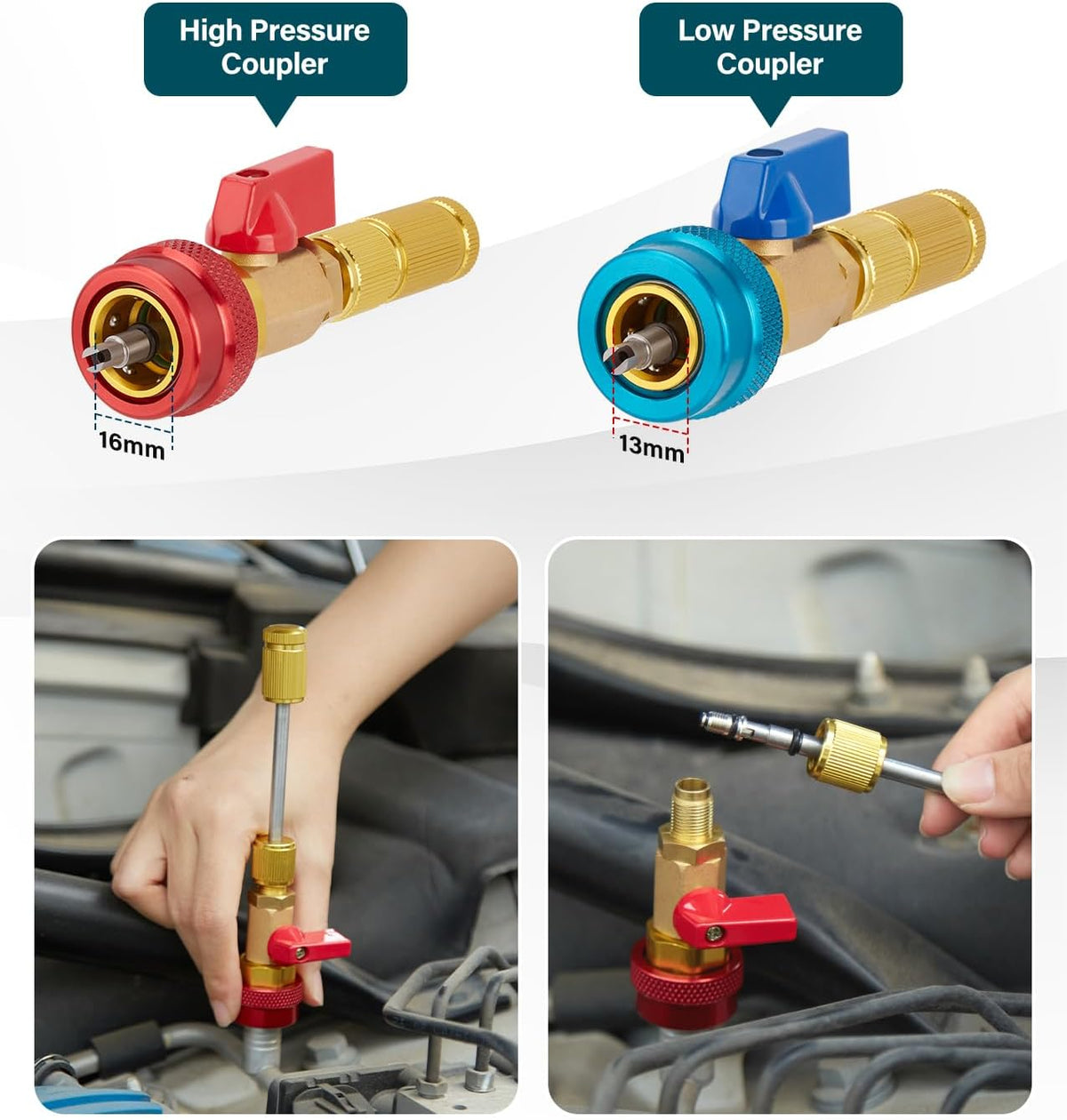 🛠️High and low pressure automotive air conditioning valve core tool kit