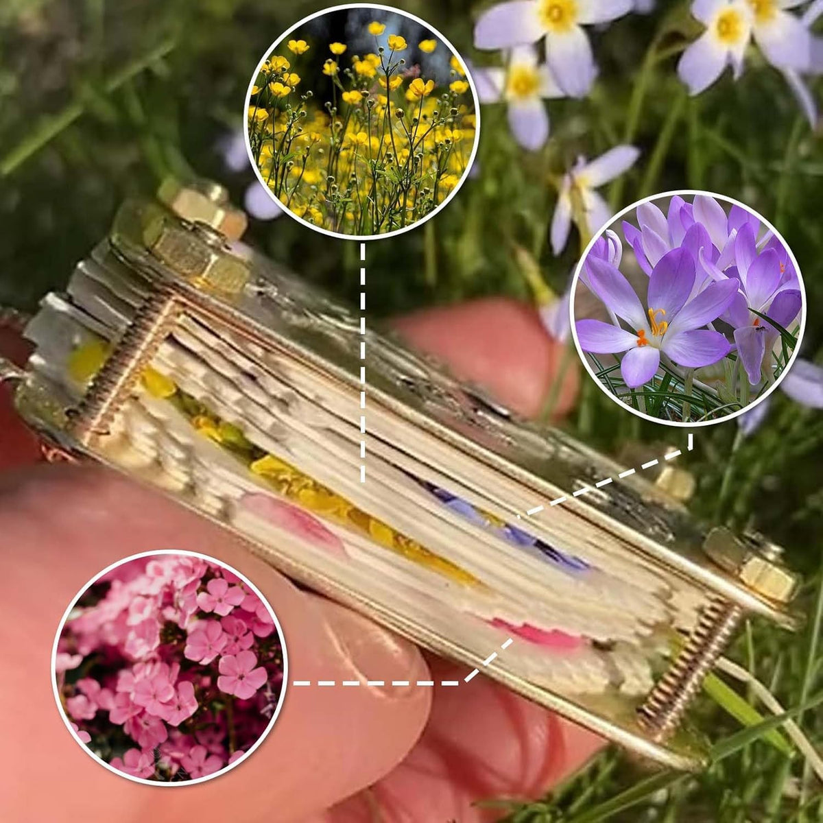 🌸Creative Handmade Metal Miniature Flower Press