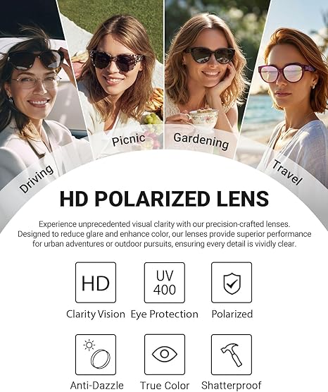 🕶️✨ UV400 Oversized Square Full-Rim Sunglasses Frames