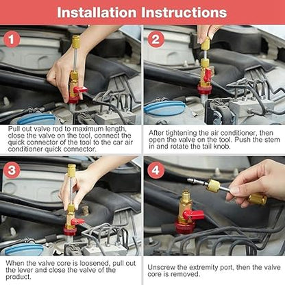 ⚙️ AC Valve Core Remover & Installer — No Gas Loss, DIY Car AC Repair