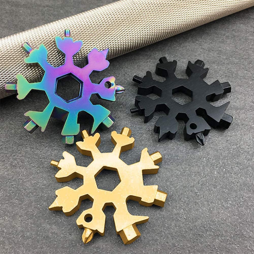 ❄️🛠️ Snowflake Shape Multifunctional 18 in 1 Tool