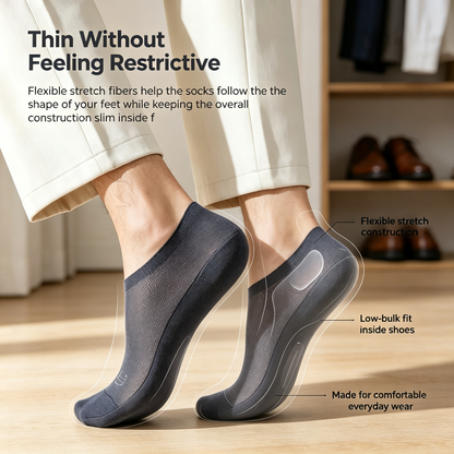 Men's Ultra-Thin No-Show Socks（2Pcs）