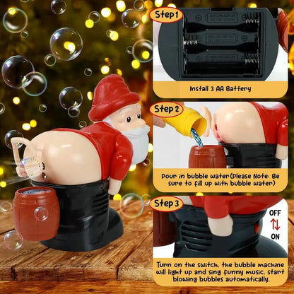 Christmas Santa Handheld Party Bubble Machine