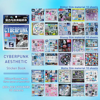 📼 90s/2000s Aesthetic Retro & Future Sticker Book