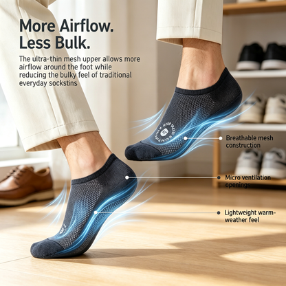 Men's Ultra-Thin No-Show Socks（2Pcs）