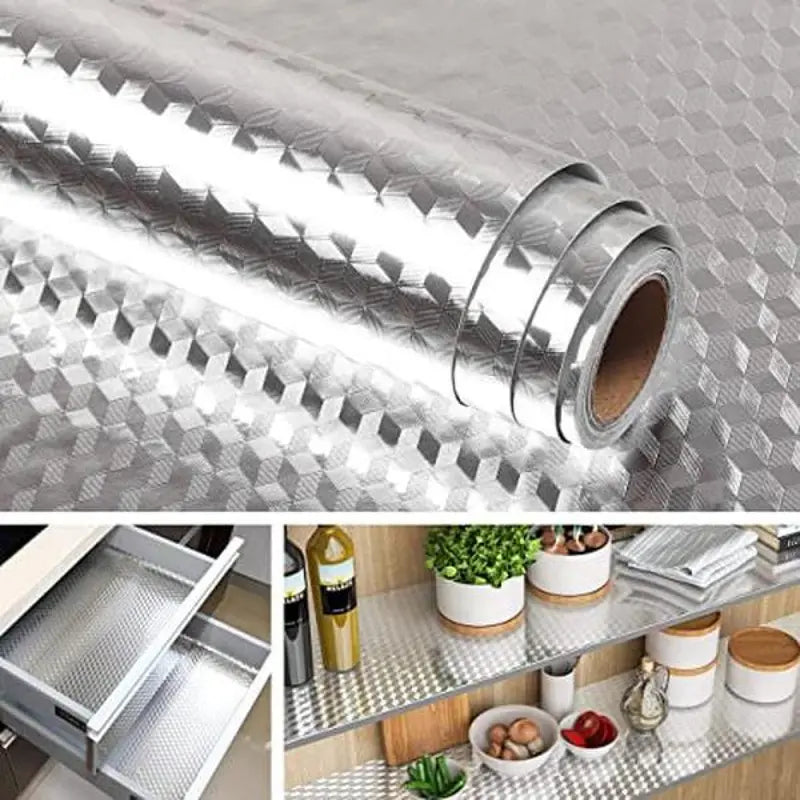 🏠 Waterproof and heat-resistant aluminum foil anti-oil sticker
