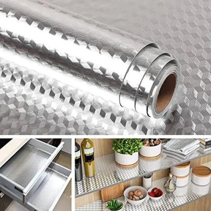 🏠 Waterproof and heat-resistant aluminum foil anti-oil sticker