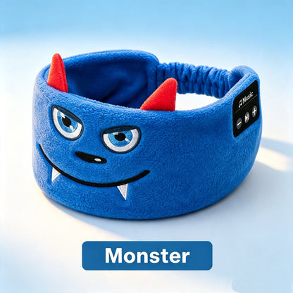 Kids Plush Fleece Wireless Music Headband with Ultra-Thin Speakers