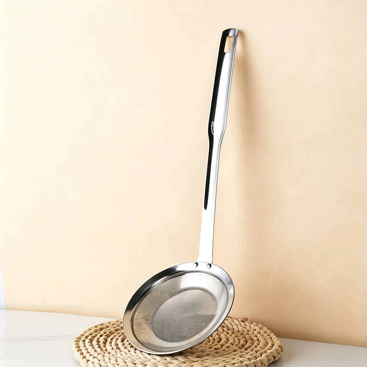 304 Stainless Steel Fine Mesh Skimmer Spoon