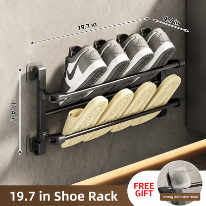 ✨Wall-mounted folding shoe rack