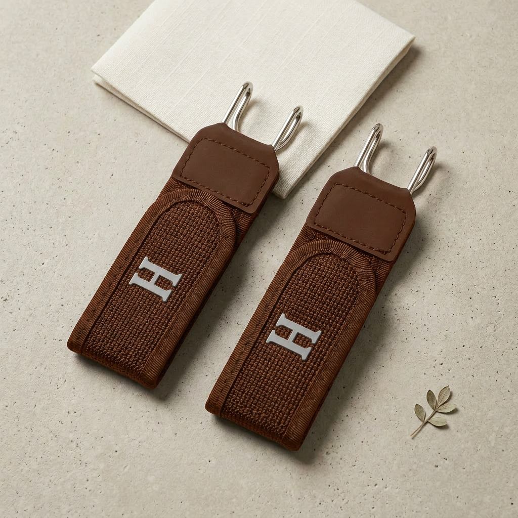 👔Two-piece set with metal-hook elastic waistband