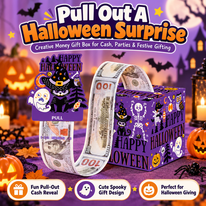 Money Pull Box, Creative Spooky Halloween Cash Holder