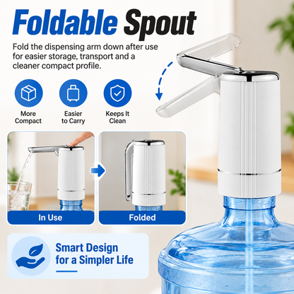 Automatic Foldable Water Bottle Pump