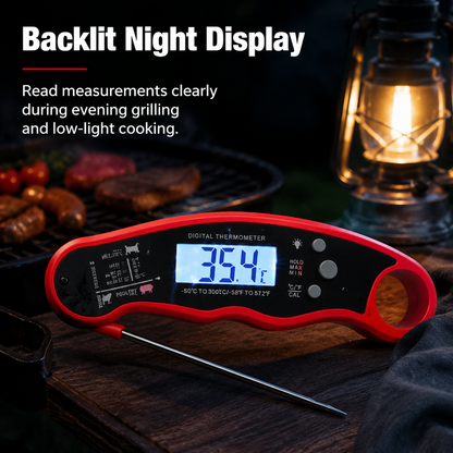 Foldable Multi-functional Thermometer With Arc-shaped Scale