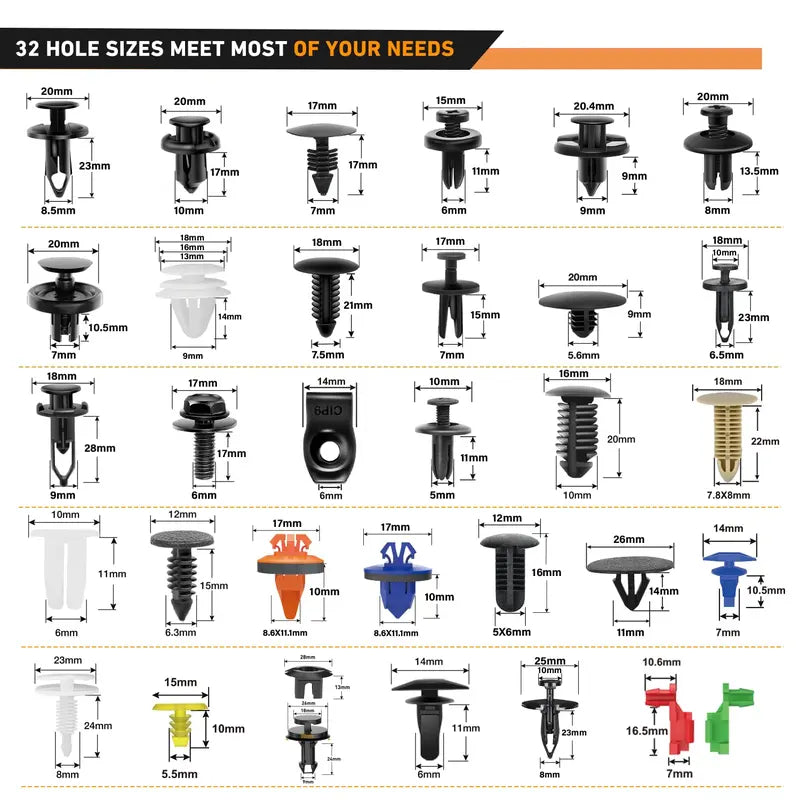 🔧📦 Car Push Retainer Clips & Auto Fasteners Assortment
