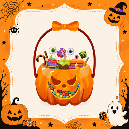 🍬Halloween Pumpkin Pot Candy Bag