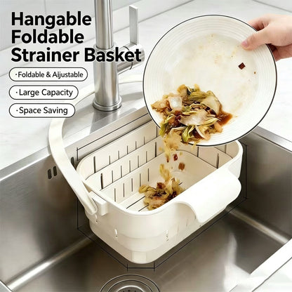 Foldable Hanging Kitchen Sink Drain Basket