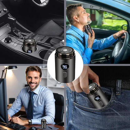 Mini Portable Electric Shaver Pocket-Size Razor With LED Display