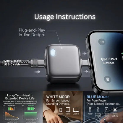 🔥Hot Sale 49% off🌟🔋 Physical-Disconnect Battery Guard, Auto & Self-Eject Charger