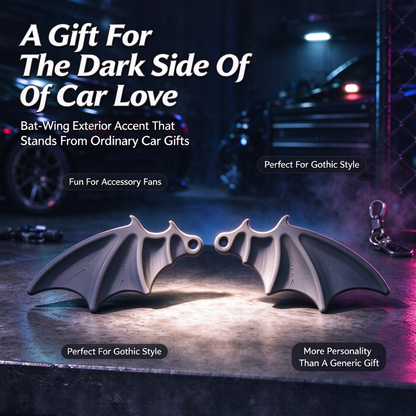 Bat Wing License Plate Decoration