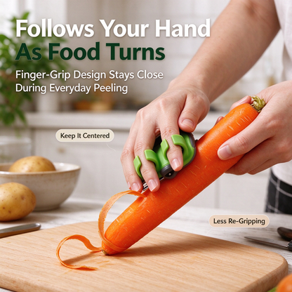 Finger-Grip Vegetable Peeler