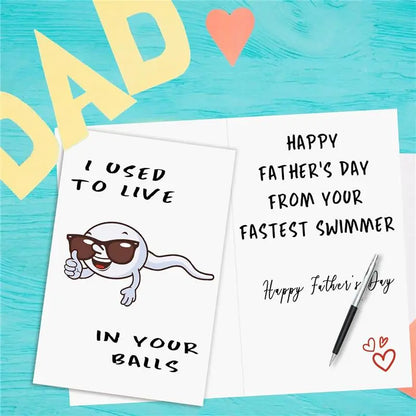 Cute First Fathers Day Card for New Dad（10pcs）